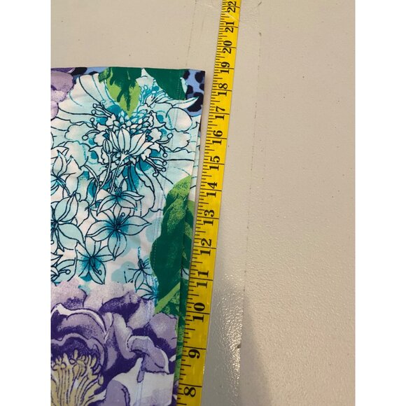 Chicos Sleeveless Dress Blue Animal Print Floral Hem Small - Picture 10 of 10